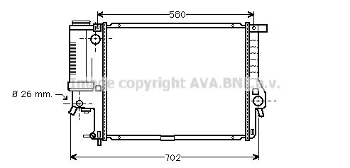 AVA QUALITY COOLING Radiaator,mootorijahutus BWA2201